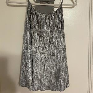 ASOS medium Silver Velvet top - great for NYE!